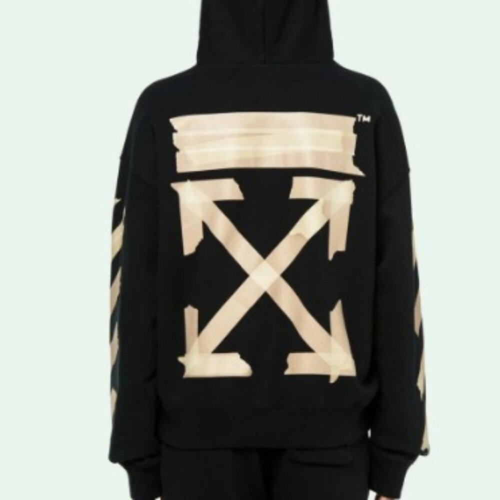 Off White Tape Arrows Hoodie